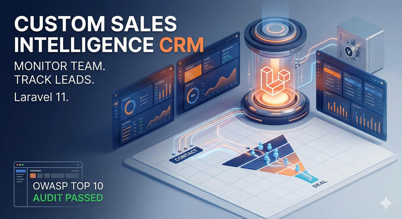 Scaling Sales Operations: A Custom Laravel CRM for Real-Time Lead Tracking & Team Monitoring